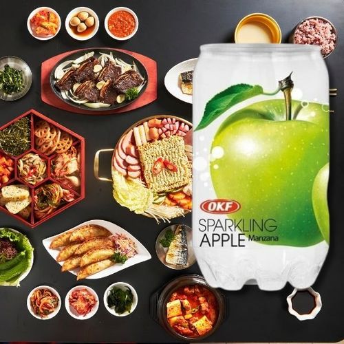 OKF Sparkling Green Apple koreański napój gazowany zielone jabłko 350ml na Arena.pl