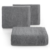 Ręcznik Lari 70X140 cm srebrny bawełna 500 g/m² z bordiurą