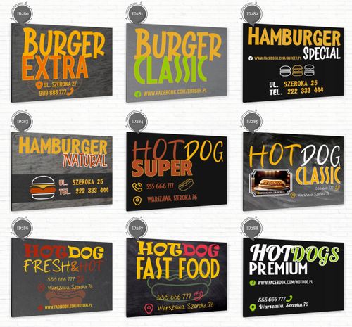 nadruk UV TABLICZKA reklamowa nierdzewna DREWNO OPAŁOWE dibond 40x30 na Arena.pl