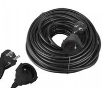 Przedłużacz Budowlany/Ogrodowy 3 x 2,5mm 30m Gruby Czarny Certyfikat CE