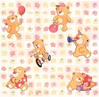 FOTOTAPETA dziecięca MIŚ BALONIKI BALONY 260x180