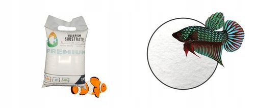 Biały, śnieżnobiały piasek do akwarium PREMIUM na Arena.pl
