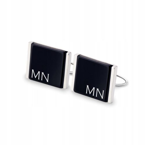 Modne spinki do mankietów z grawerem na Onyksie na Arena.pl