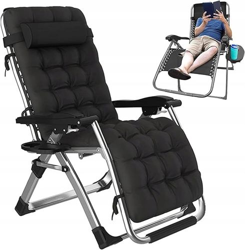 FOTEL OGRODOWY, LEŻAK PLAŻOWY, TURYSTYCZNY PODUSZKA + STOLIK Zero Gravity na Arena.pl