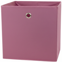 Organizer Tekstylny Pudełko na Zabawki Bieliznę do Regału 32,5x30 cm Różowy