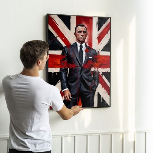 Plakat cyfrowy do wydruku agent bond na Arena.pl