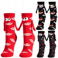 Skarpety Damskie Friends z Magnetycznymi Rączkami na Walentynki MORAJ 35-38