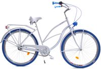 Rower Dallas Cruiser 28" 3spd Lady Alu - biały z niebieskim