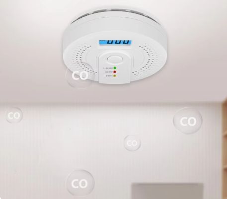 CZUJNIK CZADU TLENKU WĘGLA DETEKTOR LCD CO LCD WYKRYWACZ BEZPRZEWODOWY na Arena.pl