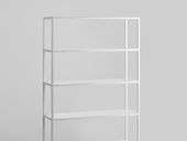 Regał HYLLER METAL 100x180 - biały, meble metalowe industrialne