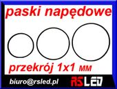 pasek napędowy audio video przekrój 1 x 1 mm duży wybór