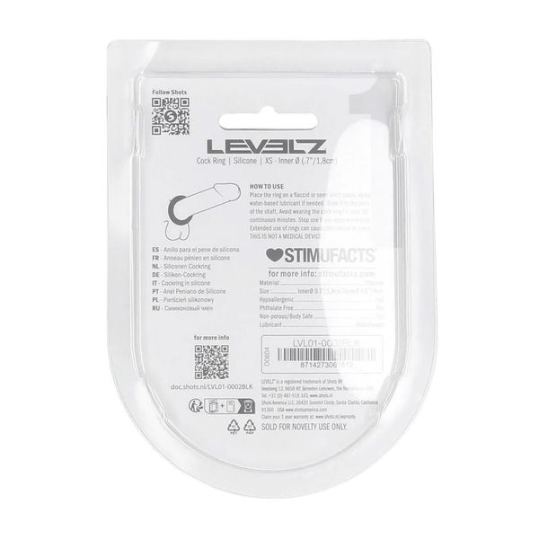 Solid Silicone Cockring - Xs - Black zdjęcie 3