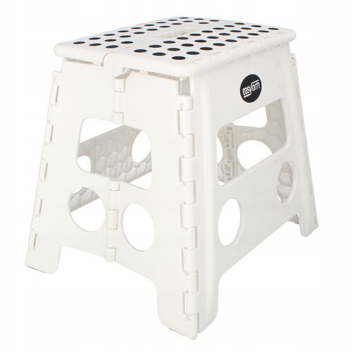 Taboret składany stołek podnóżek antypoślizgowy biały Easyform 32cm na Arena.pl