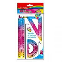 zestaw geometryczny l-20 keyroad rainbow deco 0415