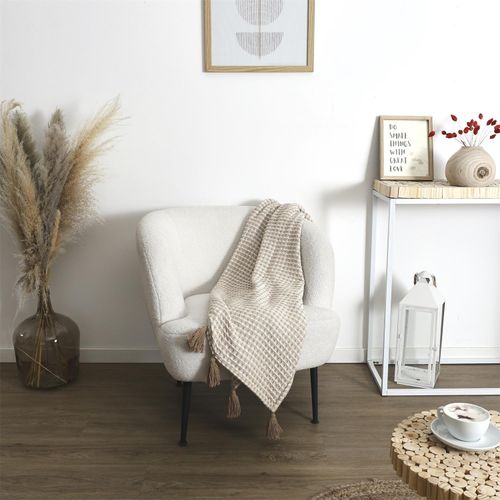 Koc/ Pled Honeycomb beżowy120x150cm na Arena.pl