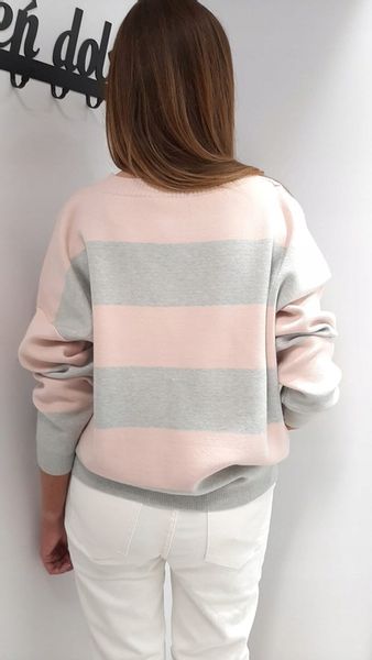 COCOMORE Sweter Pasy Szary + Różowy NEW zdjęcie 6