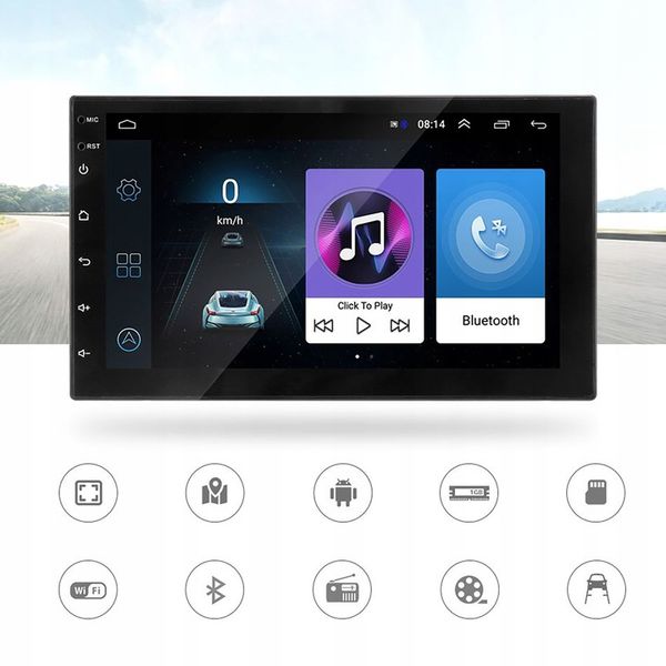 MEGA Radio Samochodowe ANDROID Bluetooth WiFi USB 2DIN GPS MIKROFON zdjęcie 5