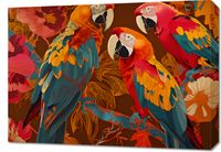 Obraz 70x50cm Kolorowe Ary