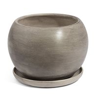 Doniczka Ceramiczna KULA 4 z podstawką beton eco