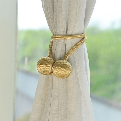 SPINKA ZAPIĘCIE ZASŁON Firan KLAMRA MAGNES Beżowa na Arena.pl