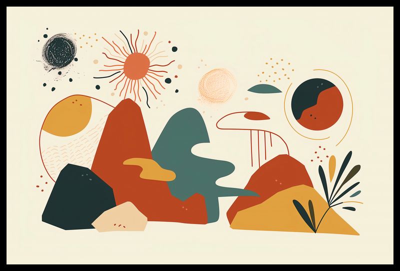 Plakat 60x40cm Kosmos Barw zdjęcie 2