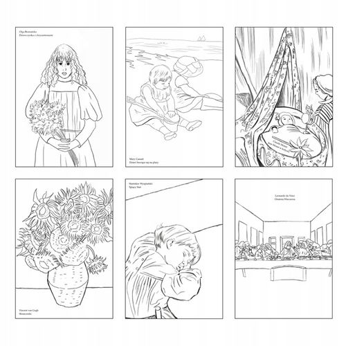 Teczka pełna kolorowanek - 90 obrazów mistrzów! POLSKI PRODUKT na Arena.pl