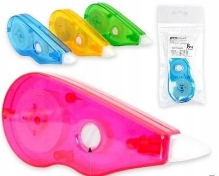 10x Korektor w taśmie ENWORD 5mmx8m mix zdjęcie 2