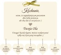 PREZENT na święta dla meża,chłopaka, kupon, bon