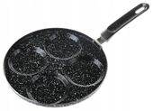 PATELNIA DO JAJEK Sadzonych Granitowa Nieprzywierająca PLACKÓW 24cm 8709