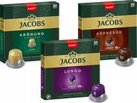 Kapsułki Jacobs do Nespresso(r)* Lungo, Espresso, Kronung 60 kapsułek