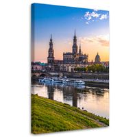 Obraz do salonu sypialni, Rzeka Miasto Krajobraz 30x45