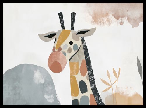 Plakat 55x40cm Żyrafa Bambino na Arena.pl