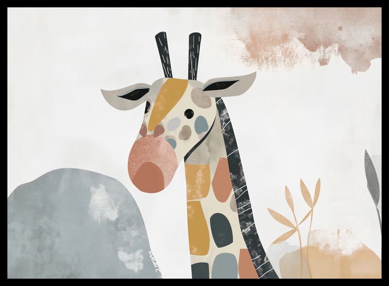 Plakat 55x40cm Żyrafa Bambino zdjęcie 2