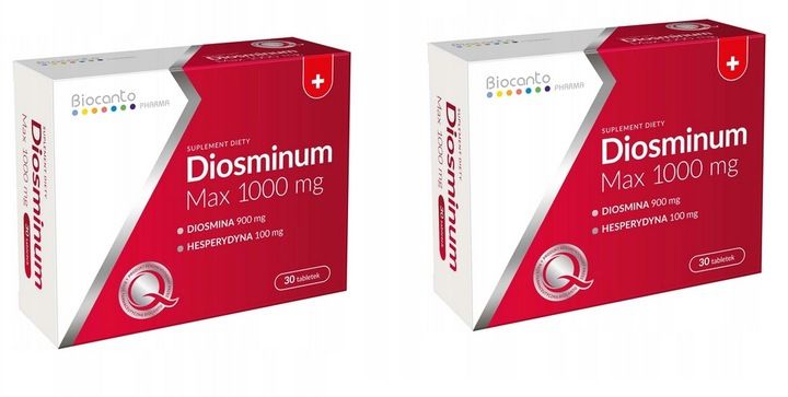 Diosminum Max 2 x 30 tabletek , Biocanto zdjęcie 1
