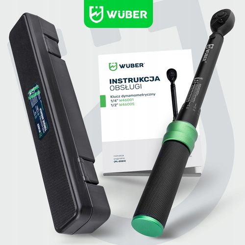 KLUCZ DYNAMOMETRYCZNY 1/4" Z BLOKADĄ 1-25NM CERTYFIKAT KALIBRACJI CR-V ETUI na Arena.pl