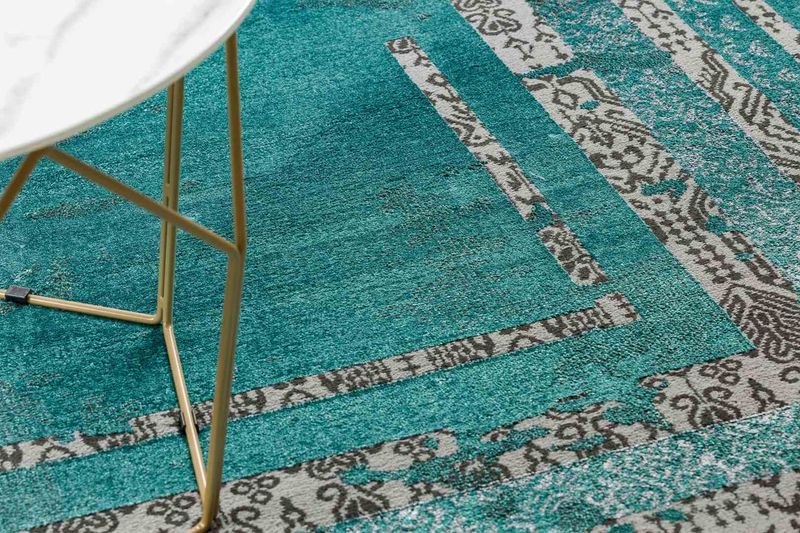 RUG/LU/WELLI/FRAME3/GREEN+ANTHRACITE/160x220 zdjęcie 2