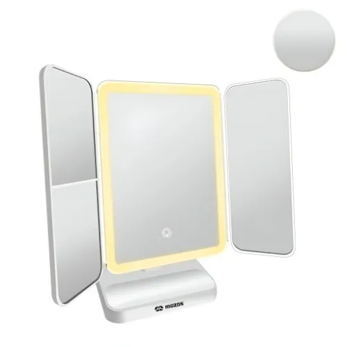 LUSTERKO DO MAKIJAŻU Z OŚWIETLENIEM LED PODŚWIETLANE POWIĘKSZAJĄCE PREMIUM na Arena.pl