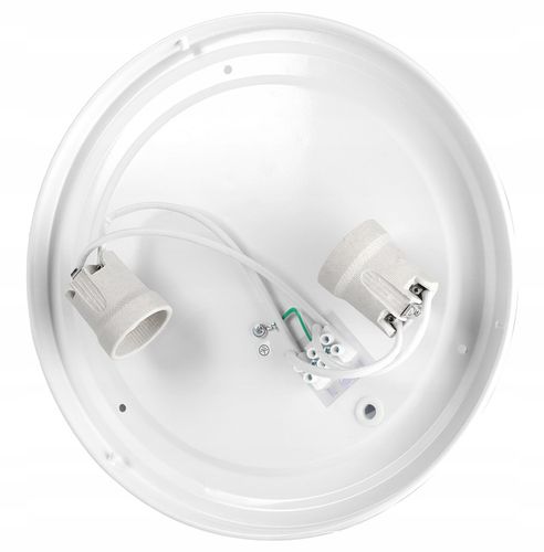 Lampa sufitowa plafon LED 2X E27 okrągły czarny na Arena.pl