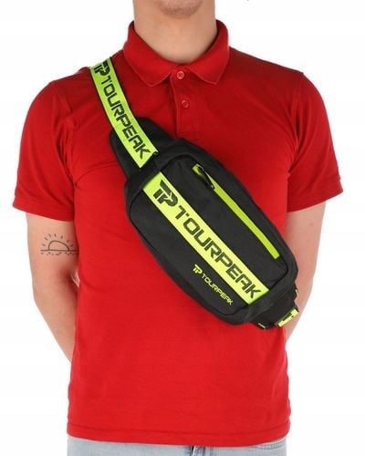 saszetka męska damska torba na talię sportowa pojemna solidna z paskiem na Arena.pl