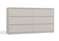 Komoda 6 Szuflad 120 cm Kaszmir MALWINA TS