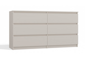 Komoda 6 Szuflad 120 cm Kaszmir MALWINA TS