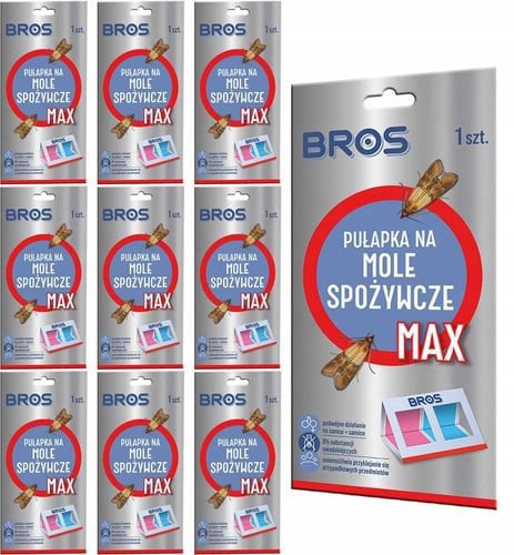 bros - pułapka na mole spożywcze max - na samce i samice - 10 szt. na Arena.pl
