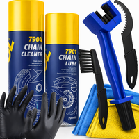 ZESTAW DO CZYSZCZENIA ŁAŃCUCHA MOTOCYKLOWEGO MANNOL SMAR ZMYWACZ SZCZOTKA