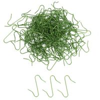 Haczyki do bombek, dekoracji choinkowych, zaczepy 150 szt. zawieszki metalowe, zielone