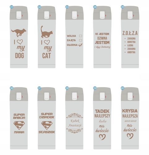 KUBEK TERMICZNY TERMOS NA KAWĘ HERBATĘ DO SAMOCHODU 440 ml PREZENT GRAWER na Arena.pl