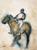 Jockey, Edgar Degas - plakat 40x50 cm