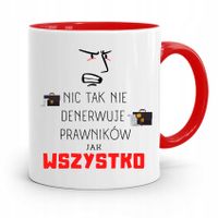 Kubek Czerwony Prawnika Wszystko Denerwuje Prezent Z Nadrukiem Ze Zdjęciem