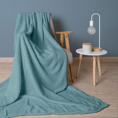 Koc żakardowy AMORRO/JASNY TURKUS/150x200 na Arena.pl