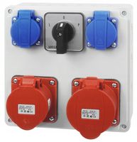 ROZDZIELNICA SKRZYNKA BUDOWLANA Z WYŁĄCZNIKIEM L0P GNIAZDO 2X16/5 5P