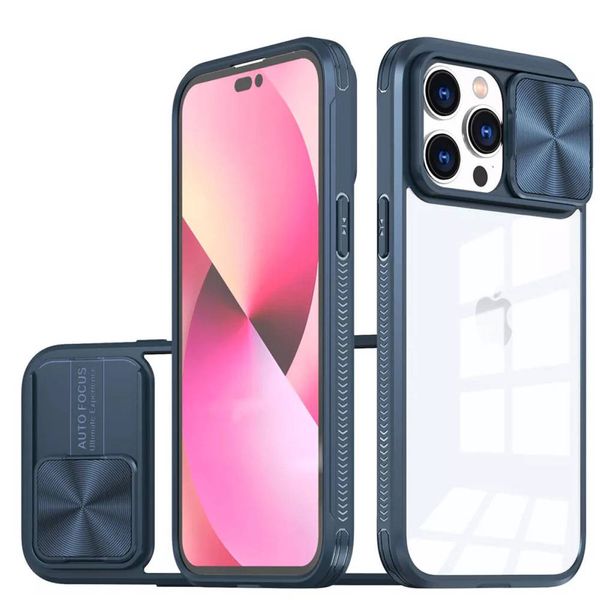 Etui Apple Iphone 15 Plus Camslider Granatowe zdjęcie 1